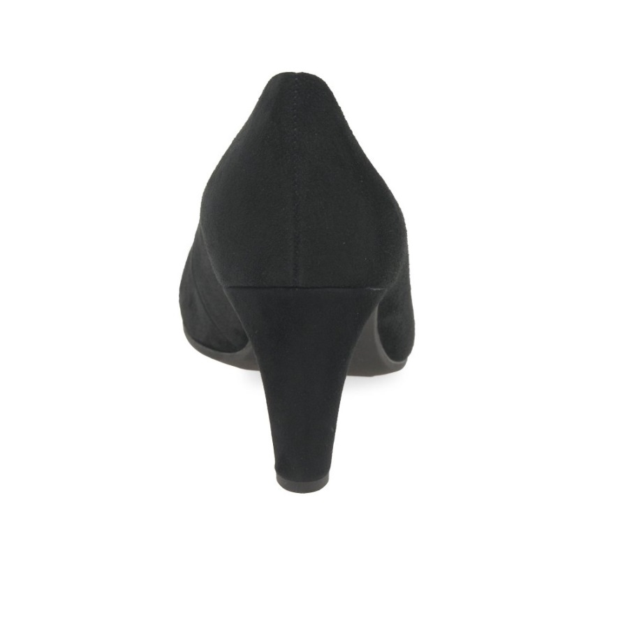 Edina Dame Banesko Gabor Svart Semsket Skinn