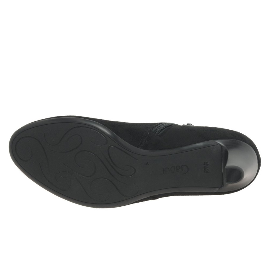 Fatale Ankelstøvletter For Kvinner Gabor Velet Svart