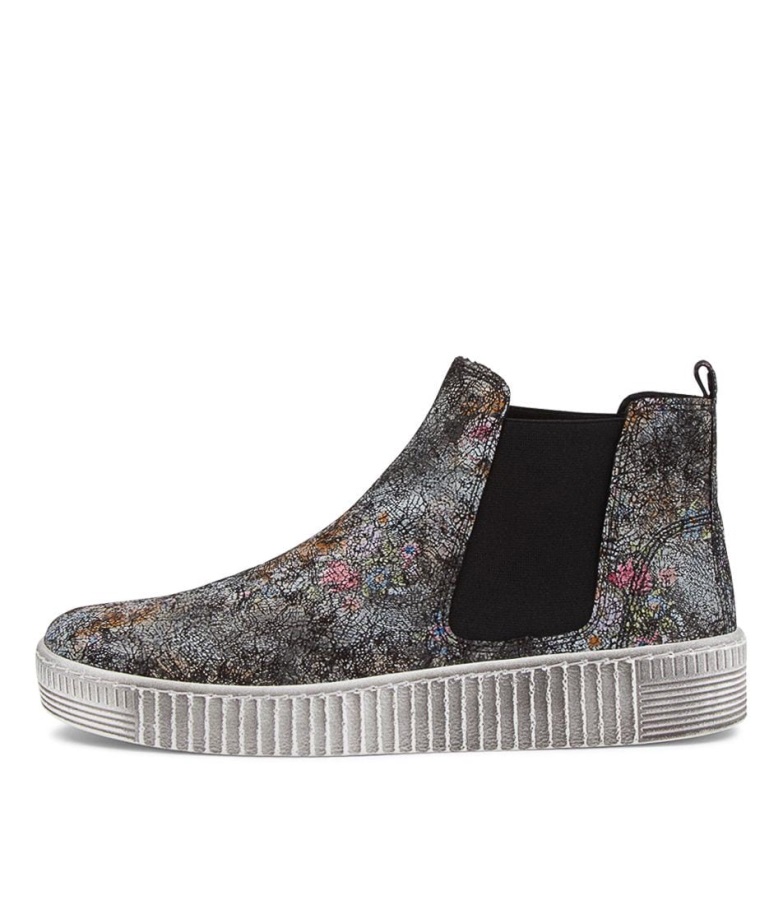 Gabor Angels Schwarz Chelsea-støvler I Skinn