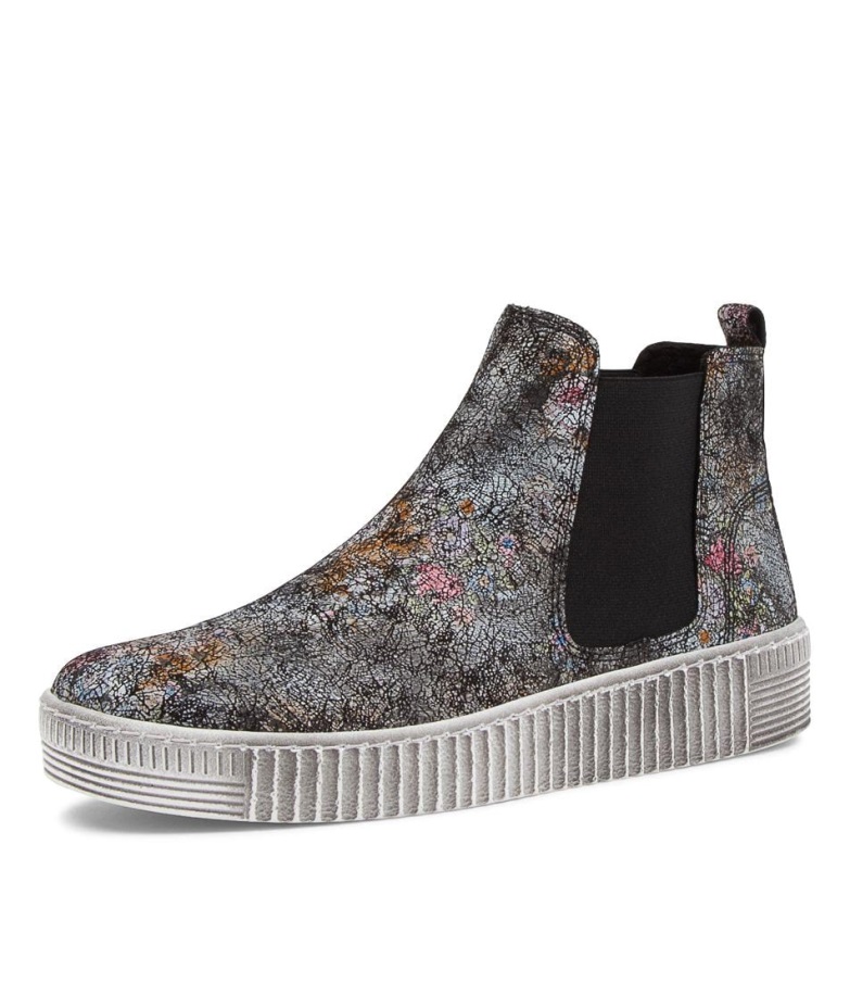 Gabor Angels Schwarz Chelsea-støvler I Skinn