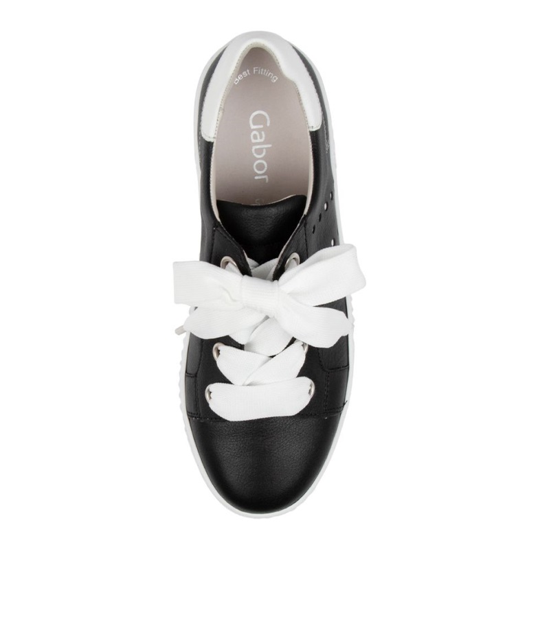 Gabor Ava Schwarz-weiss Skinn