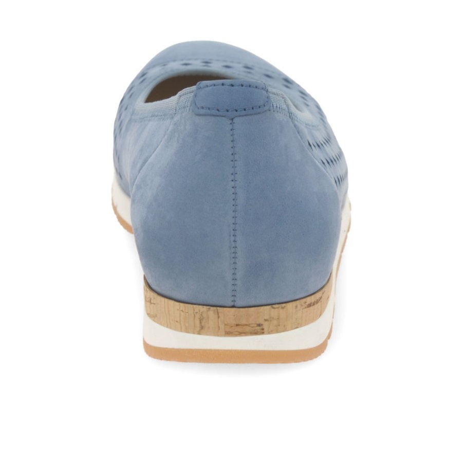 Gabor Berry Damer Punch Detail Sko Himmel Nubuck