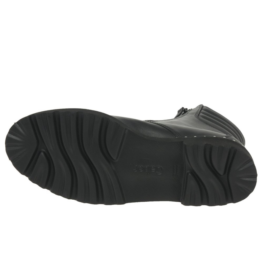 Gabor Norge Svarte Bainbridge Sykkelstøvler For Dame