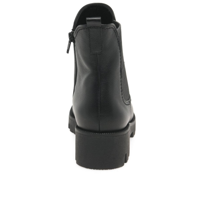 Gabor Svarte Newport Chelsea Støvler For Kvinner