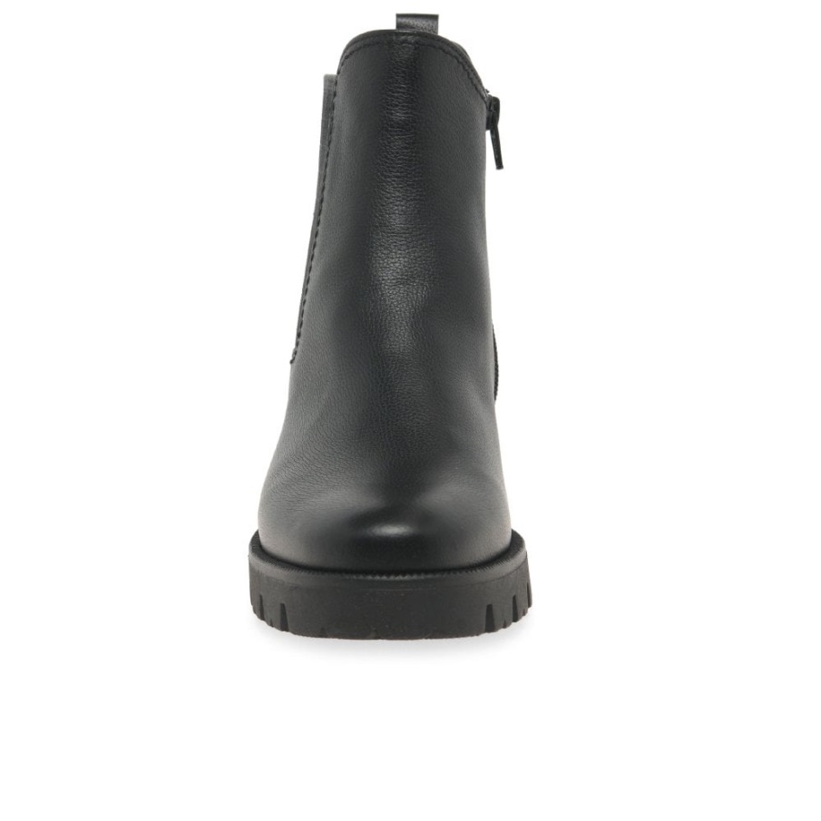 Gabor Svarte Newport Chelsea Støvler For Kvinner