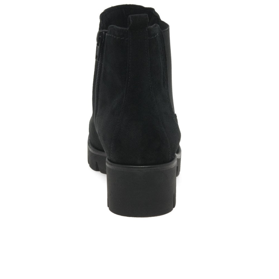 Gabor Norge Svart Semsket Bodo Dame Semsket Chelsea Boots