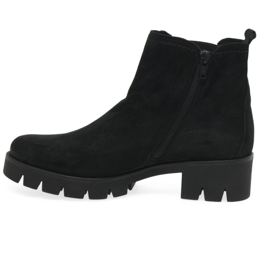 Gabor Norge Svart Semsket Bodo Dame Semsket Chelsea Boots