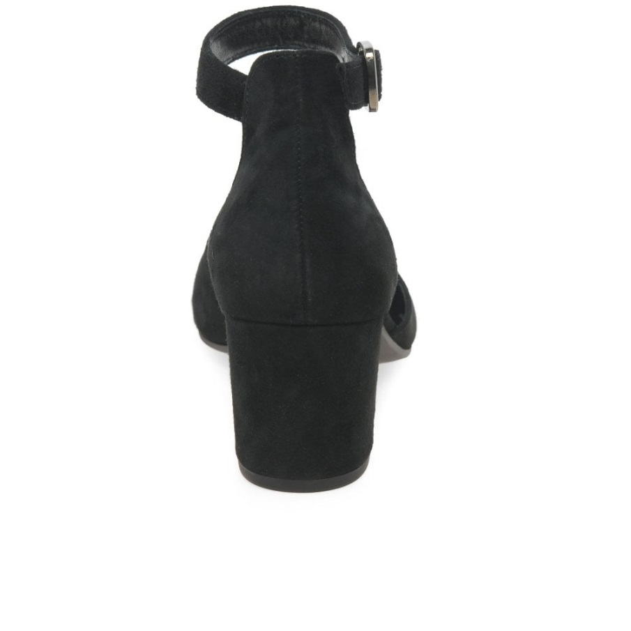 Gabor Svart Semsket Gallasko For Kvinner Med åpen Bane