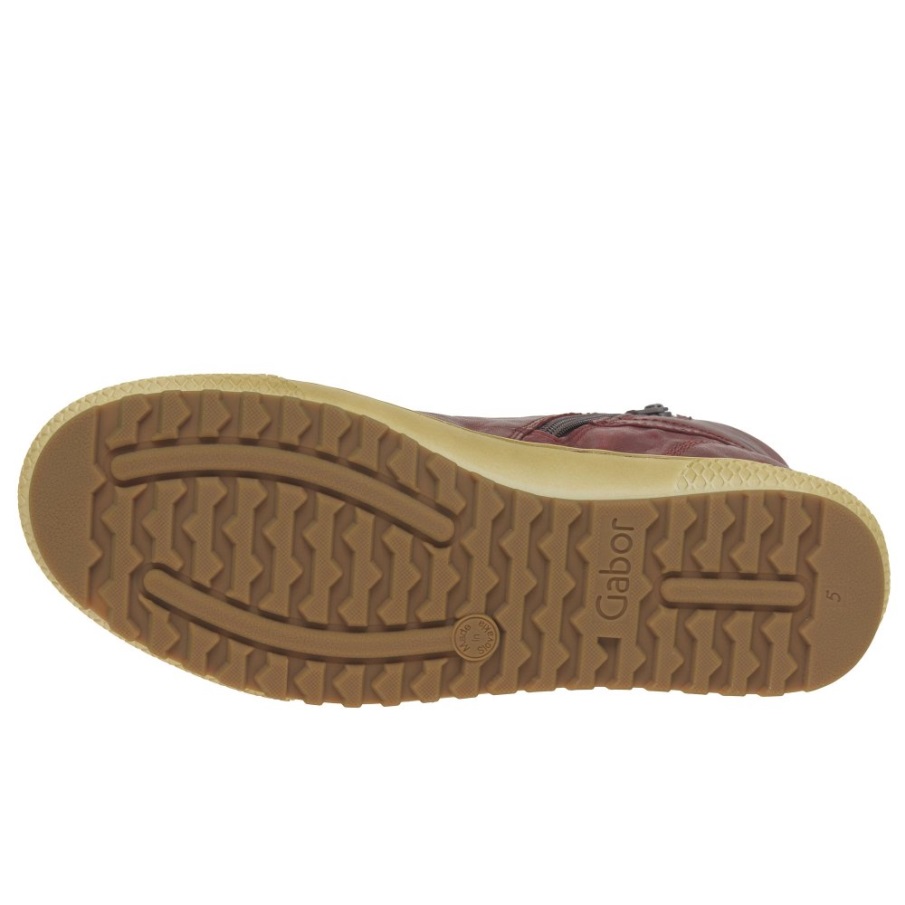 Gabor Bulner Fritidssko For Kvinner Mørkerøde