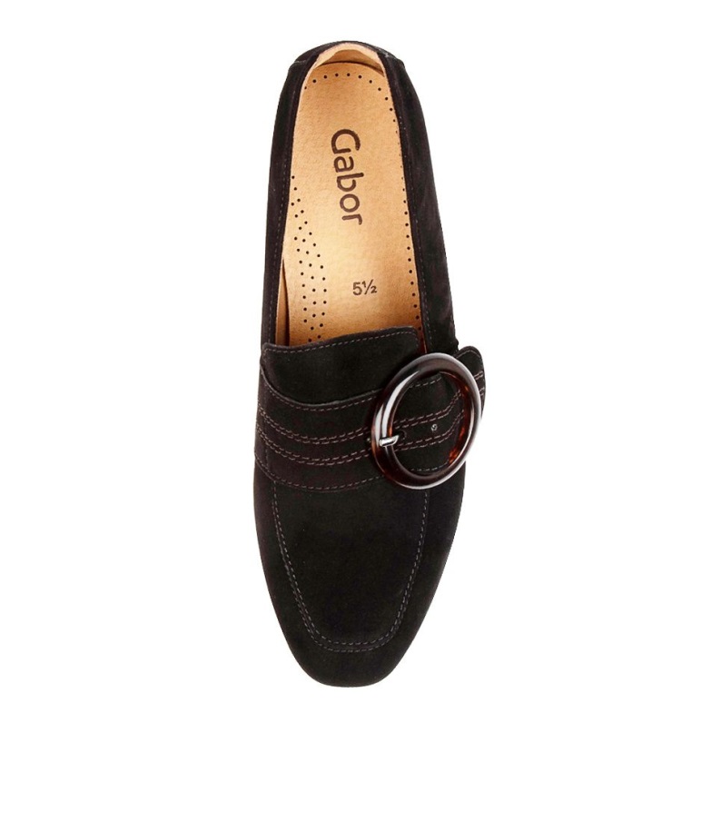 Gabor Delilah Schwarz Semsket Skinn