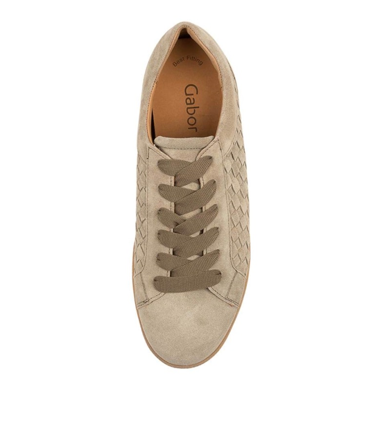 Gabor Fuzzy Grå Semsket Skinn