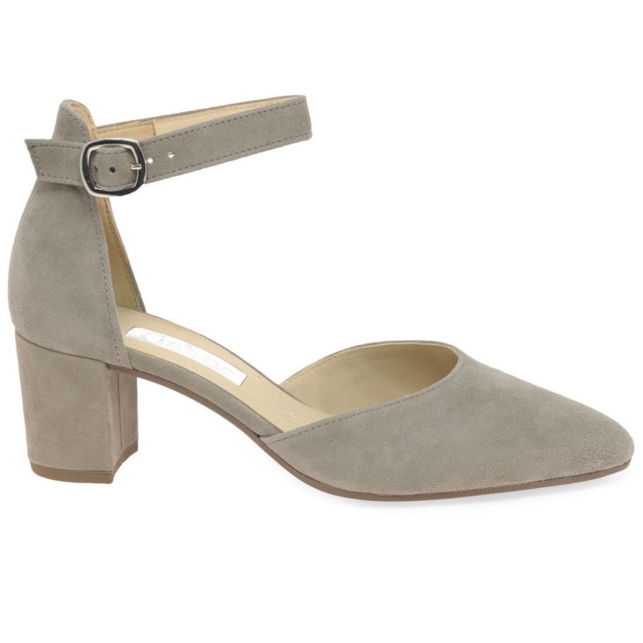 Gabor Galla Kvinner åpen Bane Sko Visone Semsket Skinn