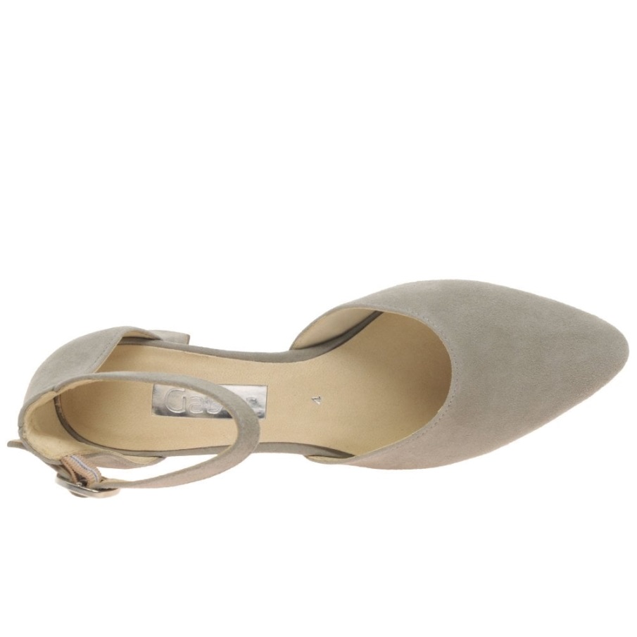 Gabor Galla Kvinner åpen Bane Sko Visone Semsket Skinn