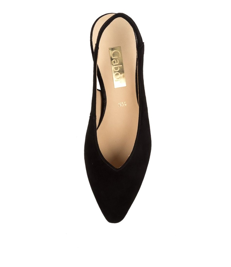 Gabor Gracie Schwarz Semsket Skinn