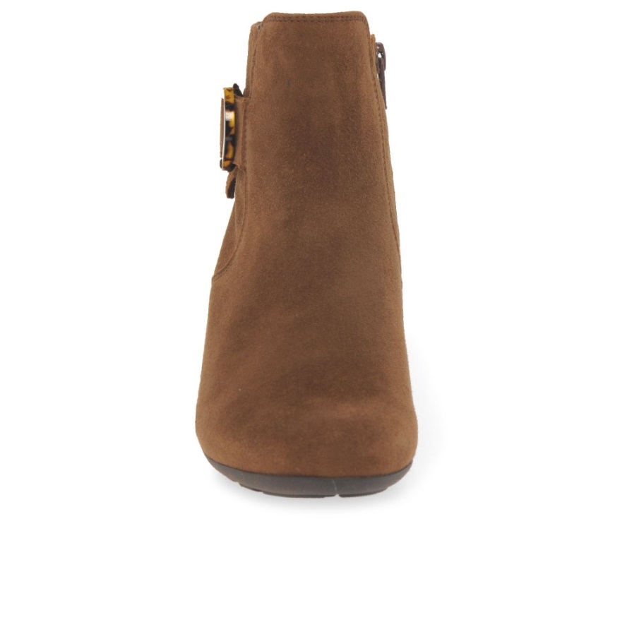 Gabor Hamp Ankelstøvletter For Kvinner Ny Whisky Semsket Skinn