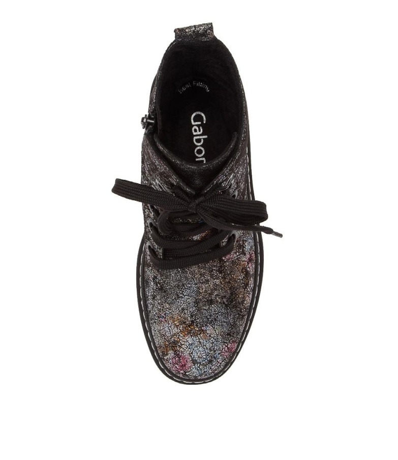 Gabor Hund Schwarz Kalvesøvler I Multiskinn