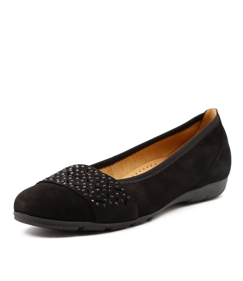 Gabor Irina Schwarz Semsket Skinn