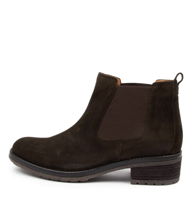 Gabor Matilda Grønn Semsket Skinn