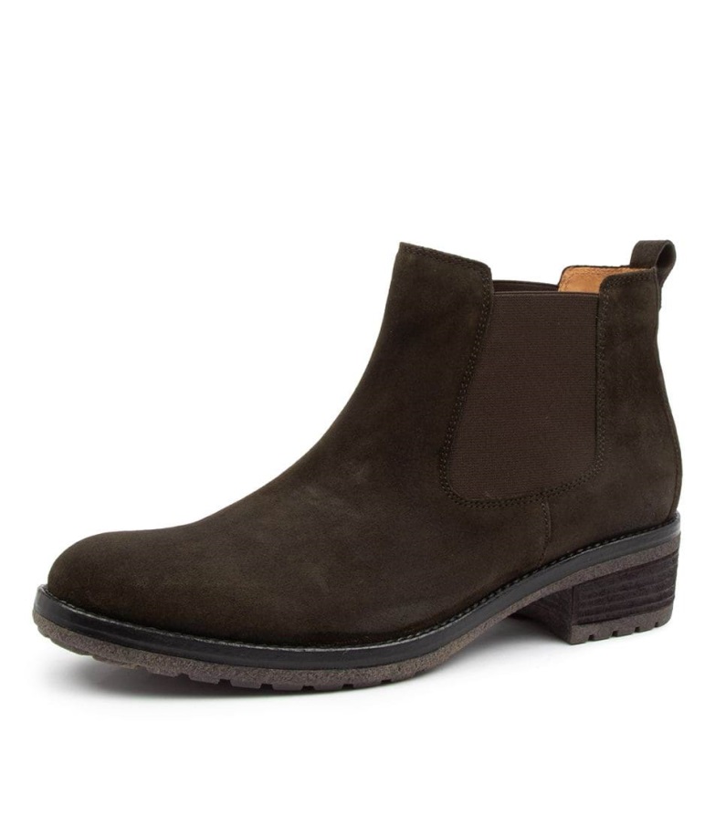 Gabor Matilda Grønn Semsket Skinn