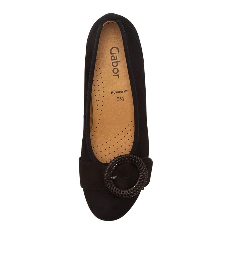 Gabor Shez Schwarz Semsket Skinn