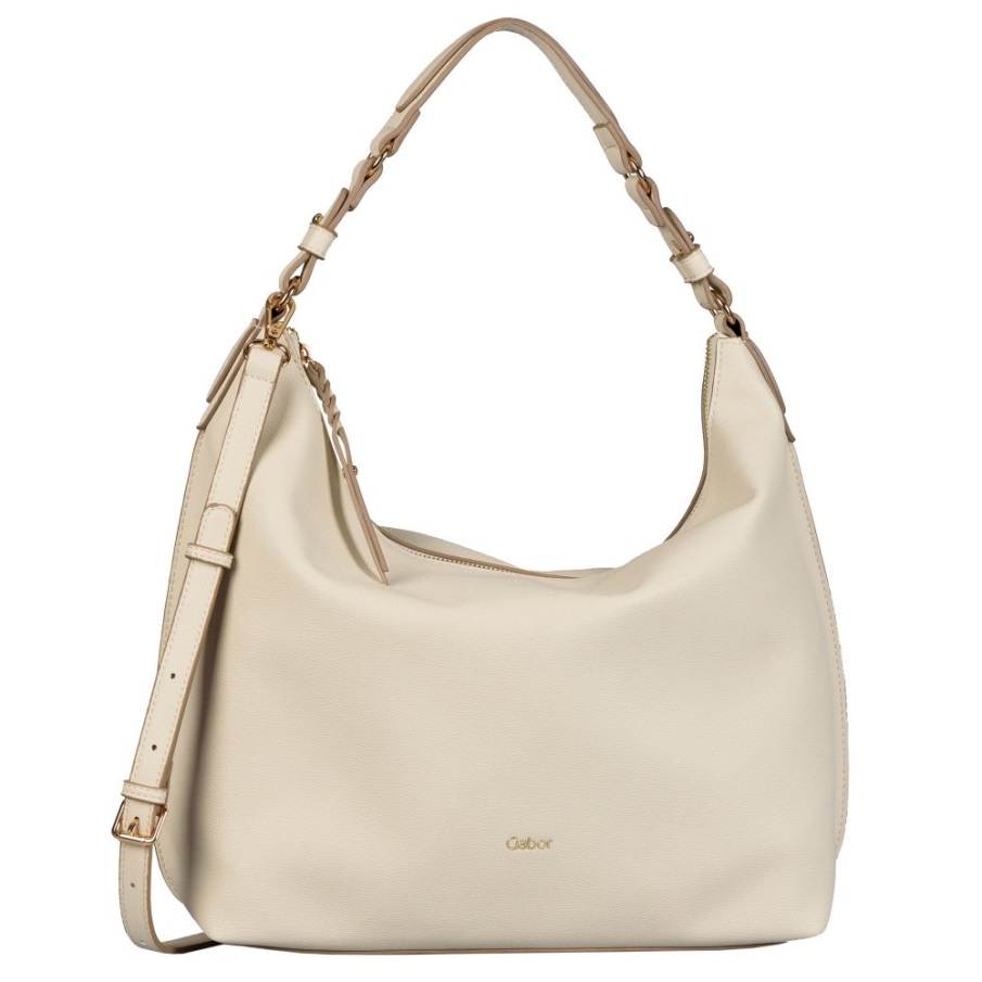 Gabor Norge Sina Womens Hobo Bag Off White