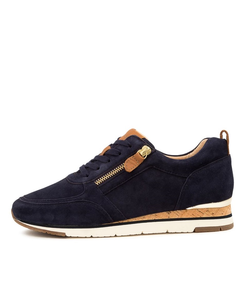 Gabor Viv Kornblomst Blå Semsket Skinn