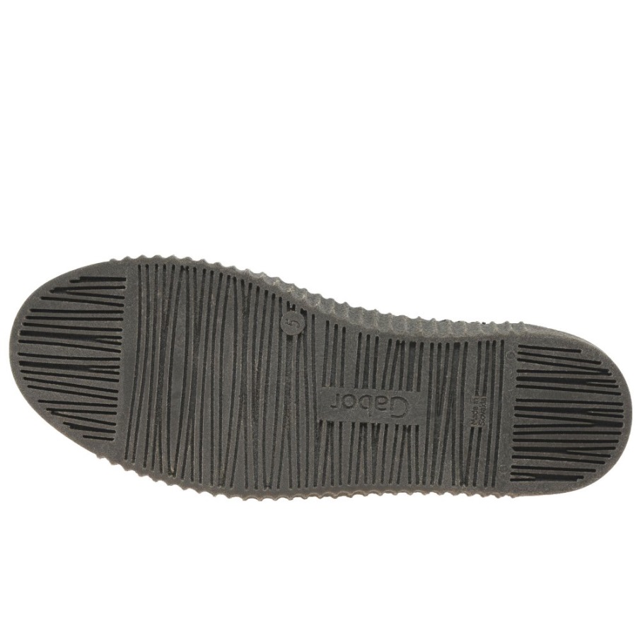 Gabor Vals Fritidssko For Kvinner Svart Semsket Skinn