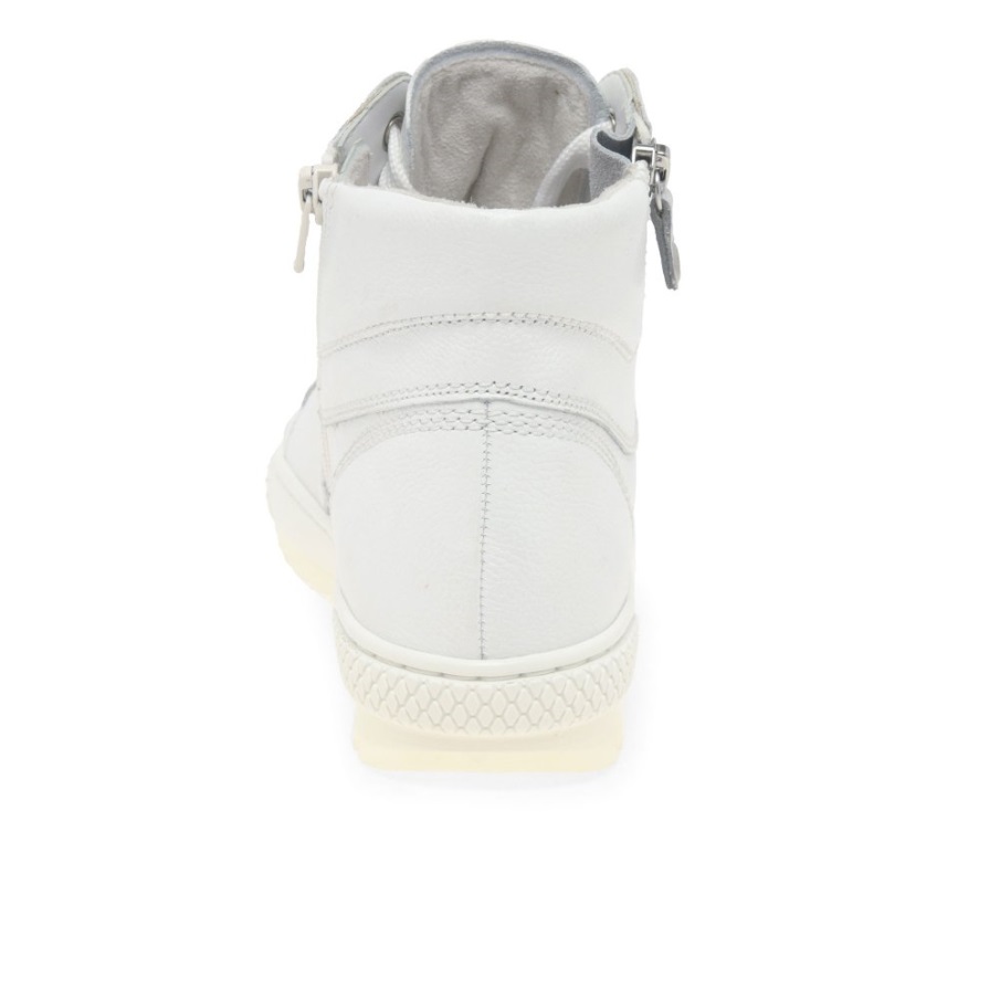 Gabor Hvite Bulner Uformelle Ankelstøvletter For Damer