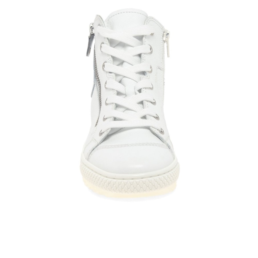 Gabor Hvite Bulner Uformelle Ankelstøvletter For Damer