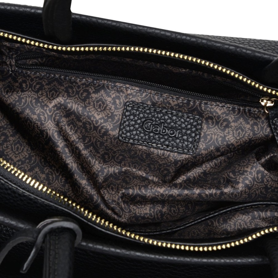 Gela Grab Bag For Dame Svart Print Gabor Norge