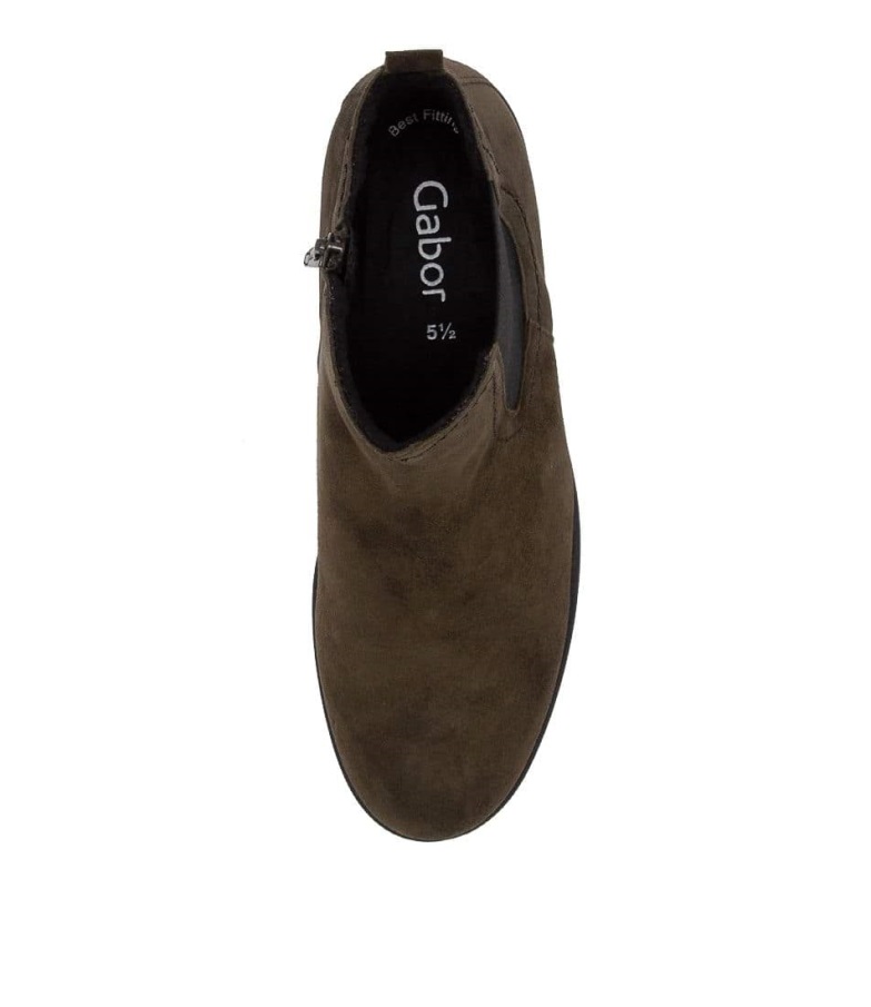 Gluck Flaske Semsket Ankelstøvletter Gabor