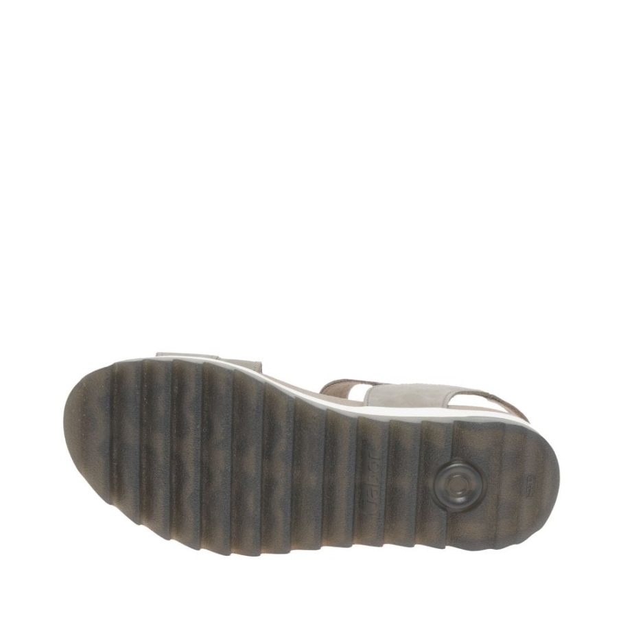 Lin Nubuck Gabor Verity Damesandaler Med Lav Hæl