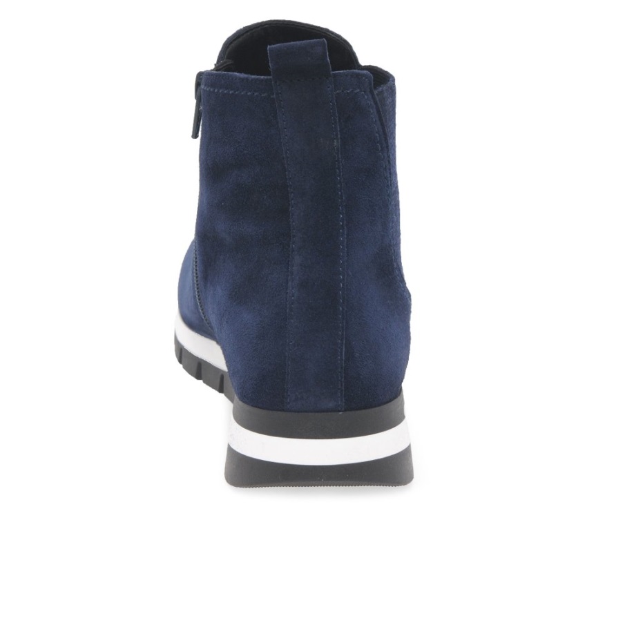 Marine Semsket Teller Ankelstøvletter For Kvinner Gabor