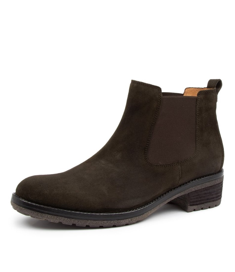 Matilda Grønn Semsket Skinn Gabor