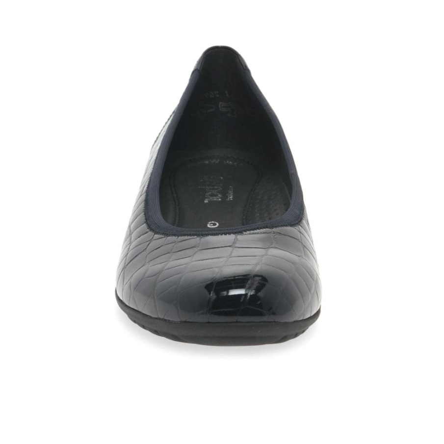 Ocean Croc Patent Gabor Splash Uformelle Ballettpumper For Kvinner