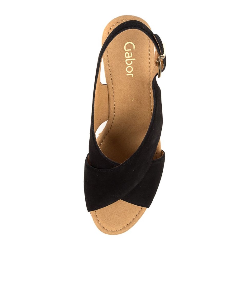 Silas Schwarz Semsket Skinn Gabor