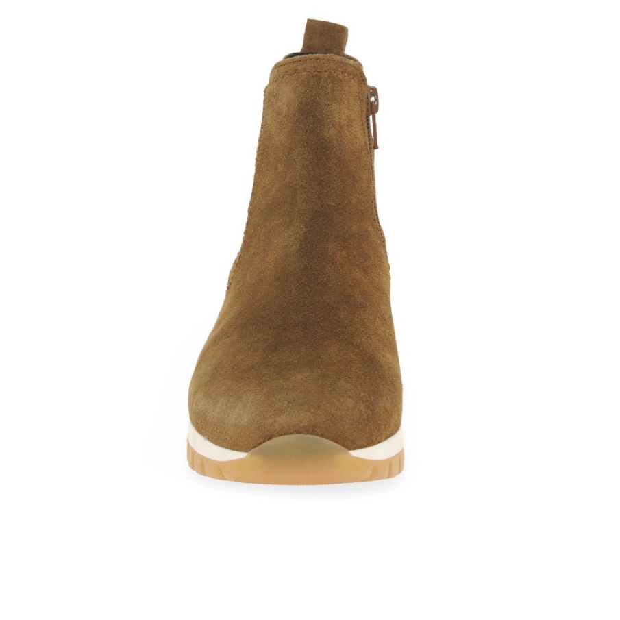 Teller Ankelstøvletter For Kvinner Gabor Konjakk Semsket Skinn