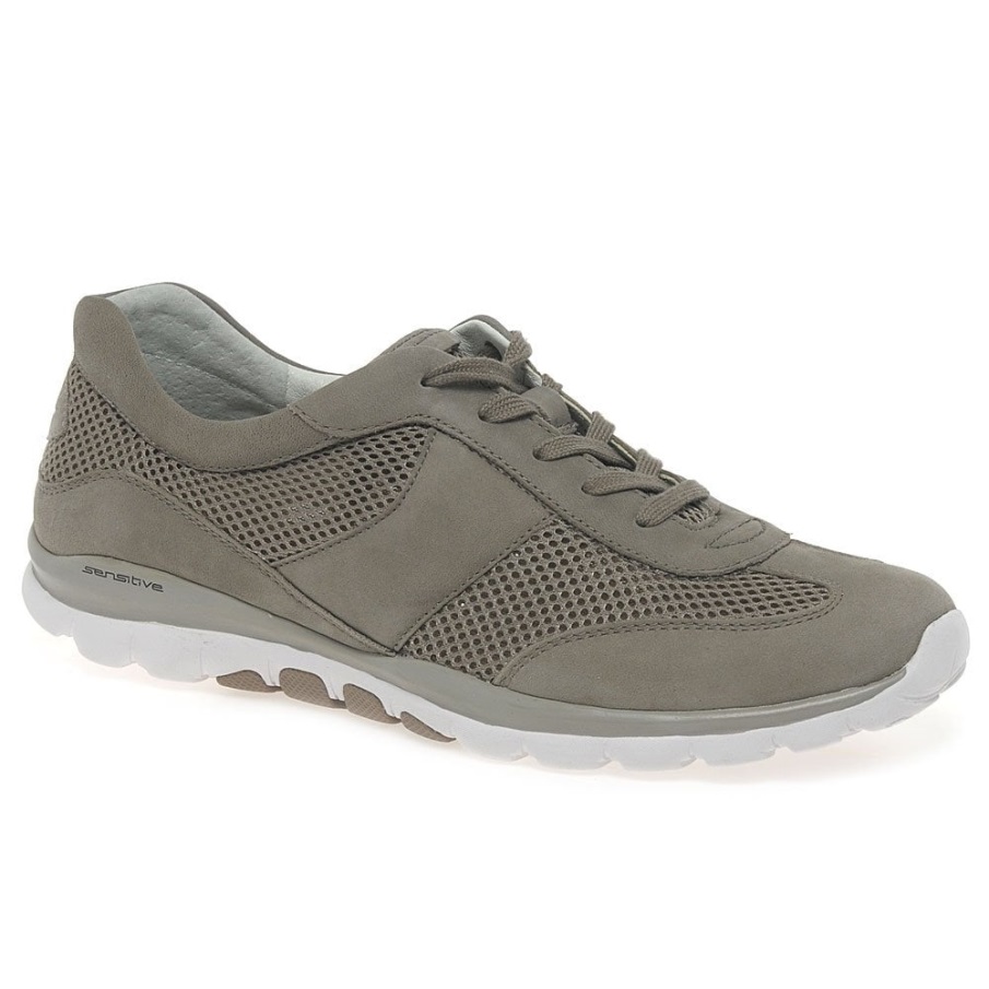 Visone Nubuck Helen Sportstrener For Kvinner Gabor