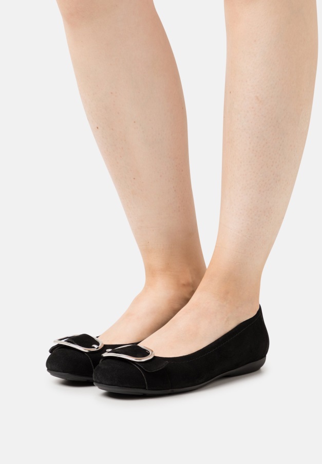 Gabor Svarte Ballettpumper Kvinner