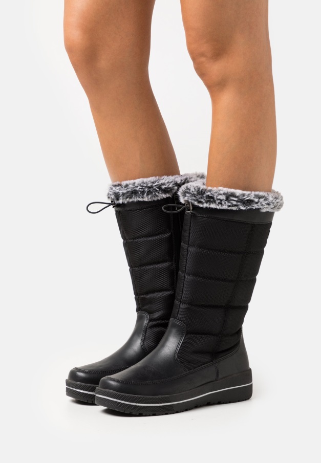 Svarte Gabor Ankelstøvletter Med Snøre