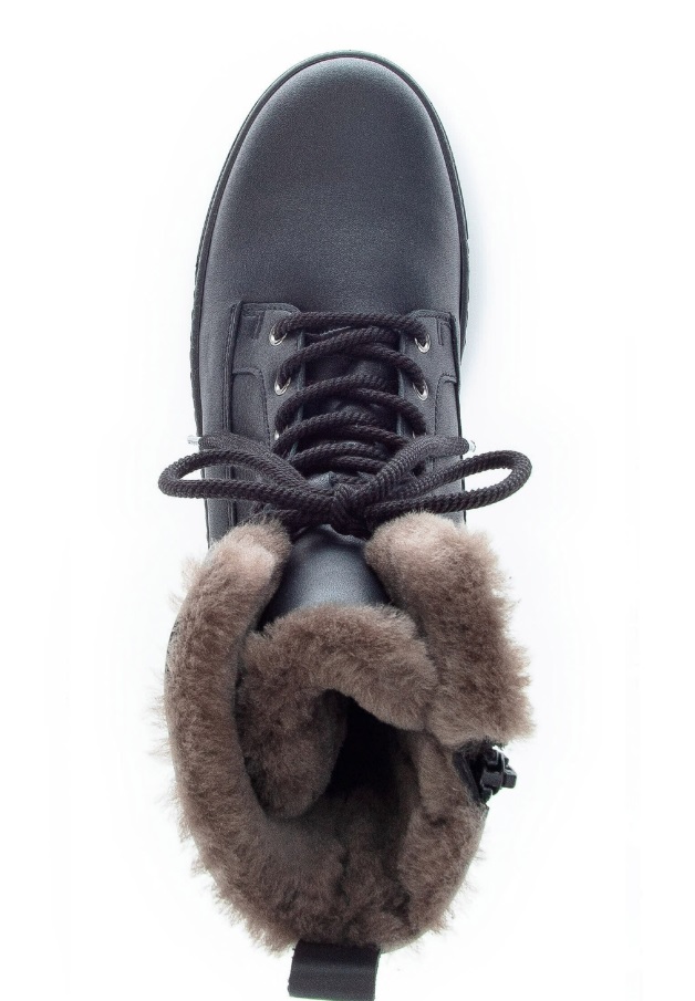 Svarte Gabor Ankelstøvletter Med Snøre