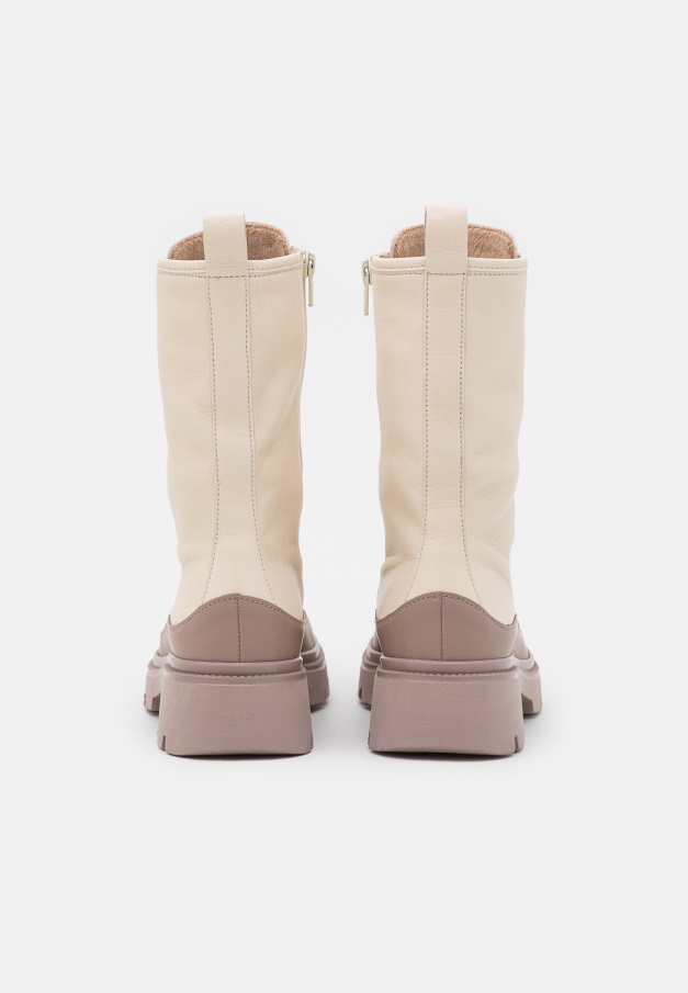 Panna/mørke Naken Gabor Ankelstøvletter Med Snøring