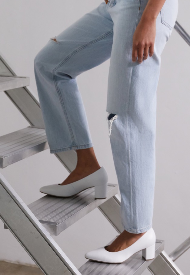 Hvite Gabor Klassiske Hæler