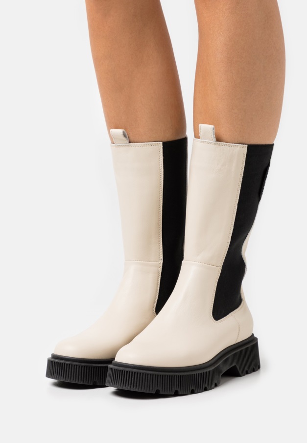 Karamell/grå Plattformstøvler Gabor