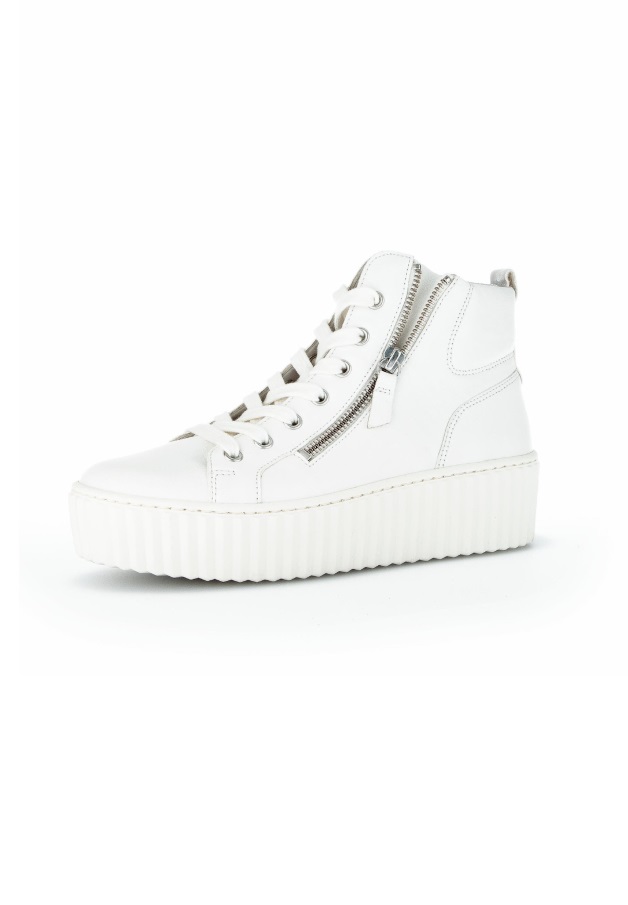 Hvite Gabor High-top Joggesko