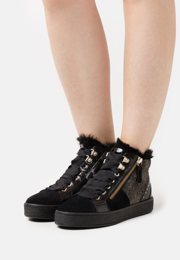 Svarte Gabor High-top Sko For Kvinner