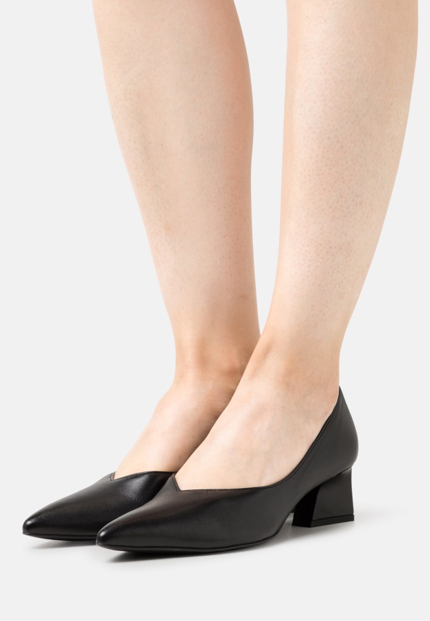 Svart Gabor Skinn - Klassiske Hæler